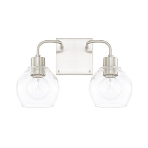 Capital Lighting Homeplace / Tanner 2-LT Bath Vanity - Brushed Nickel 7283