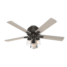 Load image into Gallery viewer, Hunter Fan 52in Hartland Low Profile Ceiling Fan in Noble Bronze with LED Light and Pull Chain MRM4047
