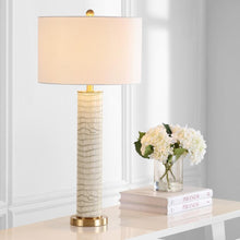 Load image into Gallery viewer, Safavieh -SET2 Ollie 31.5-Inch H Faux Alligator Table Lamp
