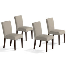 Load image into Gallery viewer, Brisbane Taupe Linen Upholstered Dining Chairs (Set of 4)

