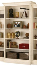 Load image into Gallery viewer, Antique Vanilla Bradburn 85.75&quot; H x 46.25&quot; W Library Bookcase
