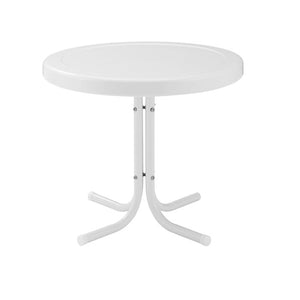 Karim Steel Side Table, Color: White, #6486