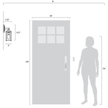 Load image into Gallery viewer, Single Marshall Outdoor Wall Lantern Rubbed Oil Bonze #1884HW
