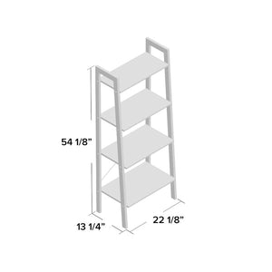 Parikh 54.1" H x 22.1" W Metal Ladder Bookcase Weathered Sand(2419RR)
