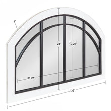 Load image into Gallery viewer, Treadwell Traditional Beveled Distressed Accent Mirror Rustic Brown #1543HW
