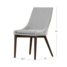 Load image into Gallery viewer, Aaliyah Upholstered Side Chair in Gray - Set of 2
