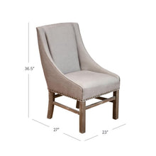 Load image into Gallery viewer, Linen Upholstered Side Chair (370MM)
