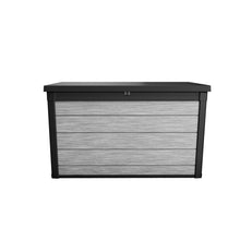 Load image into Gallery viewer, Gefjun 200 Gallon Resin Deck Box in Gray with Black Top &amp; Edges #9810
