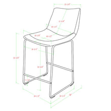 Load image into Gallery viewer, Mary-Kate Black Counter Stool - Set of 2 (SB1476)
