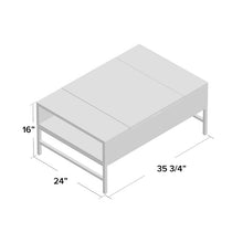 Load image into Gallery viewer, Kassidy Lift Top Coffee Table with Storage Natural Wood  #2098HW
