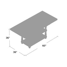 Load image into Gallery viewer, Fortunat Counter Height Extendable Butterfly Leaf Dining Table

