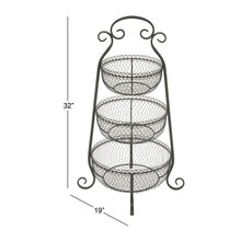 Load image into Gallery viewer, Black 3 Tier Basket (SB1288)
