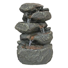 Load image into Gallery viewer, Anchor Falls Cascading Stone Bonded Resin Garden Fountain #9795
