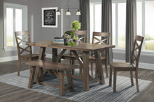 Load image into Gallery viewer, Regan 6pc Dining Set Table, 4 Side Chairs And Bench
