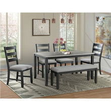 Load image into Gallery viewer, 6 piece Kona Dining Set with Bench
