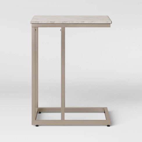 Greenwich Square Marble C Table, #6268