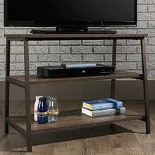 Load image into Gallery viewer, Three Shelf TV Stand in Smoked Oak #9484
