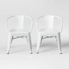 Set of 2 Children's Industrial Activity Chairs in White #9498