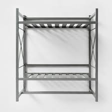 Square Tube Decorative Wall Shelf - Threshold™- Brushed Nickel - 416DC