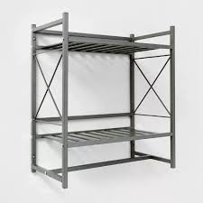 Square Tube Decorative Wall Shelf - Threshold™- Brushed Nickel - 416DC