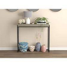 Load image into Gallery viewer, 35 in. Dark Taupe Rectangle Wood Console Table with Storage,
