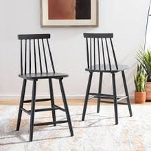 Load image into Gallery viewer, Safavieh Beaufort Set of 2 Gray Counter Bar Stool - 546CE
