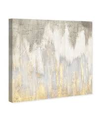 24" H x 24" W x 1.5" D Abstract Golden Caves Paint Brush Strokes by Oliver Gal - Wrapped Canvas Graphic Art 2746AH