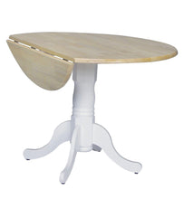 Load image into Gallery viewer, 42&quot; Round Drop-Leaf Pedestal Dining Table - International Concepts
