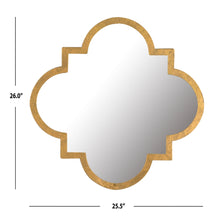 Load image into Gallery viewer, Magical 25.5-in L x 25.5-in W Irregular Gold Foil Framed Wall Mirror (SB350)
