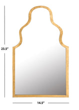 Load image into Gallery viewer, Agrabah 23.5-in L x 14.5-in W Irregular Gold Foil Framed Wall Mirror (SB315)
