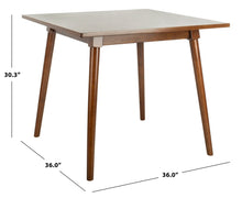 Load image into Gallery viewer, Simone Brown Wood Dining Table with Brown Wood Base #791HW
