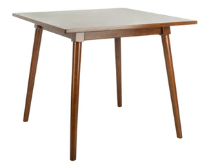 Simone Brown Wood Dining Table with Brown Wood Base #791HW