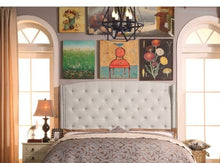 Load image into Gallery viewer, Mildred Tufted Upholstered Headboard King Beige 3441RR
