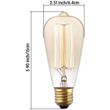 Load image into Gallery viewer, Newhouse Lighting 60W Vintage Incandescent Edison Light Bulb, 6-Pack
