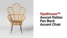 Load image into Gallery viewer, Avocet Rattan Fan Back Accent Chair #9095
