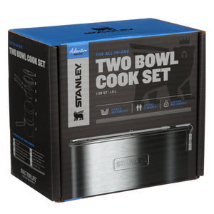Stanley Adventure All-in-One Two Bowl Camp Cook Set - Stainless Steel MRM1032