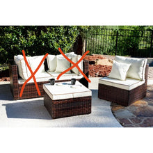 Load image into Gallery viewer, Burruss Outdoor ARMLESS CHAIR &amp; OTTOMAN with Cushions *ONLY*
