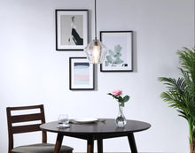 Load image into Gallery viewer, Elegant Lighting Gene Single Light 8&quot; Wide Mini Pendant with Clear Glass MRM1231
