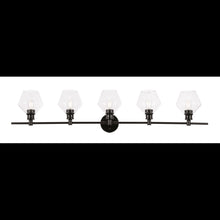 Load image into Gallery viewer, Elegant Lighting Gene 5 Light 47&quot; Wide Bathroom Vanity Light with Clear Glass MRM1224
