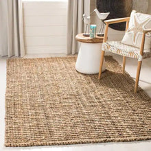 Load image into Gallery viewer, Natural Fiber Beige 5 ft. x 8 ft. Solid Area Rug

