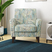 Load image into Gallery viewer, Copper Grove Aria Flared Arm Chair - Sky Blue Multi Paisley
