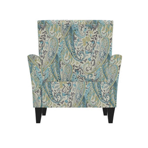 Copper Grove Aria Flared Arm Chair - Sky Blue Multi Paisley