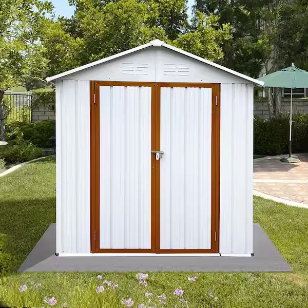 Electro-Galvanized Metal Sheds and Outdoor Storage Shed with Lockable Doors, Tool Sheds