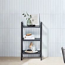 Load image into Gallery viewer, Alder Metal 3-Tier Tower in Black, 14.75&quot; x 30&quot;
