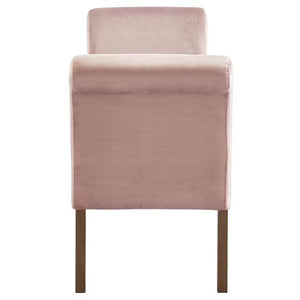 Blush Pink Accent Bench