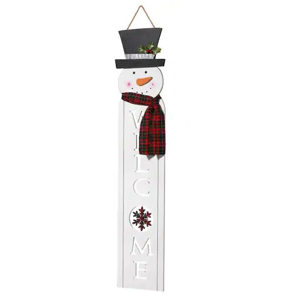 40 in. Winter Welcome Sign