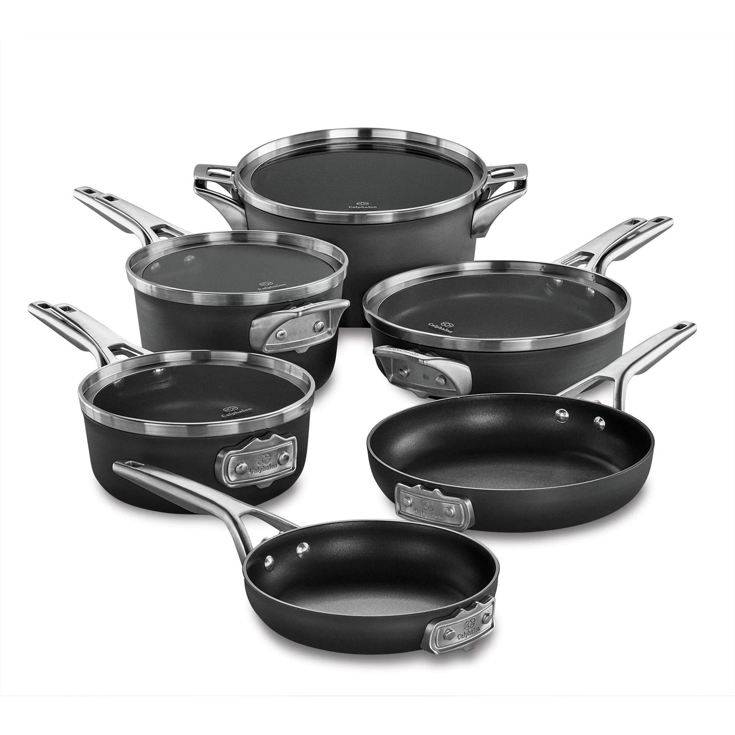 Saving Nonstick Hard-Anodized 10-Piece Cookware Set