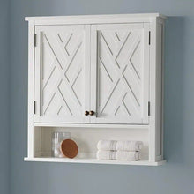 Load image into Gallery viewer, Coventry 27 in. W Wall Cabinet with Two Doors and Open Shelf in White
