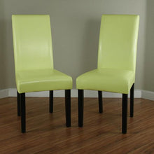 Load image into Gallery viewer, Villa Faux Leather Wax Green Dining Chairs (Set of 2) - 524CE
