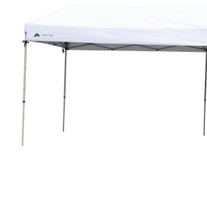20' x 10' Straight Leg (200 Sq. ft Coverage), White, Outdoor Easy Pop up Canopy